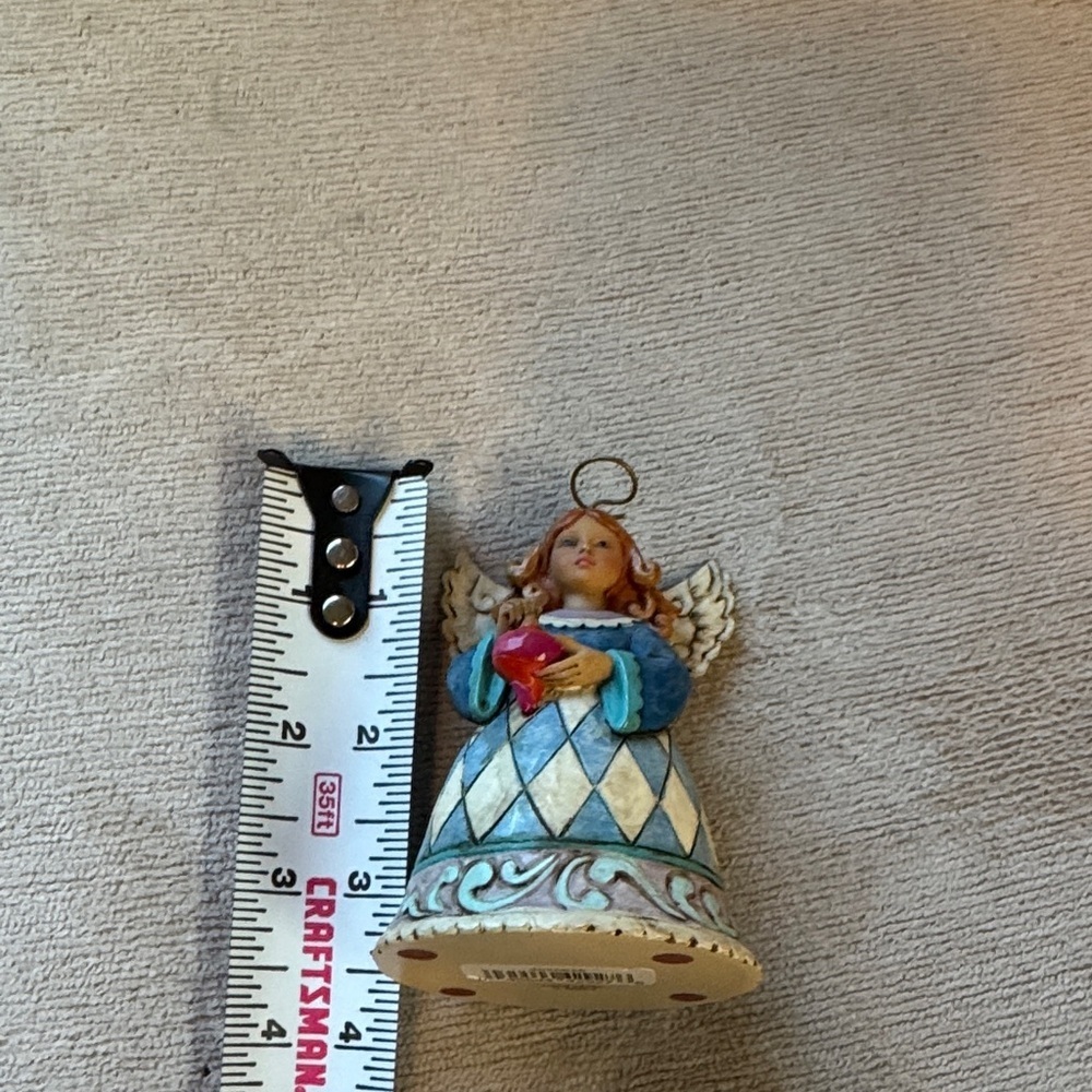 Jim Shore Blue and Gold Angel Figurine - Picture 2 of 7